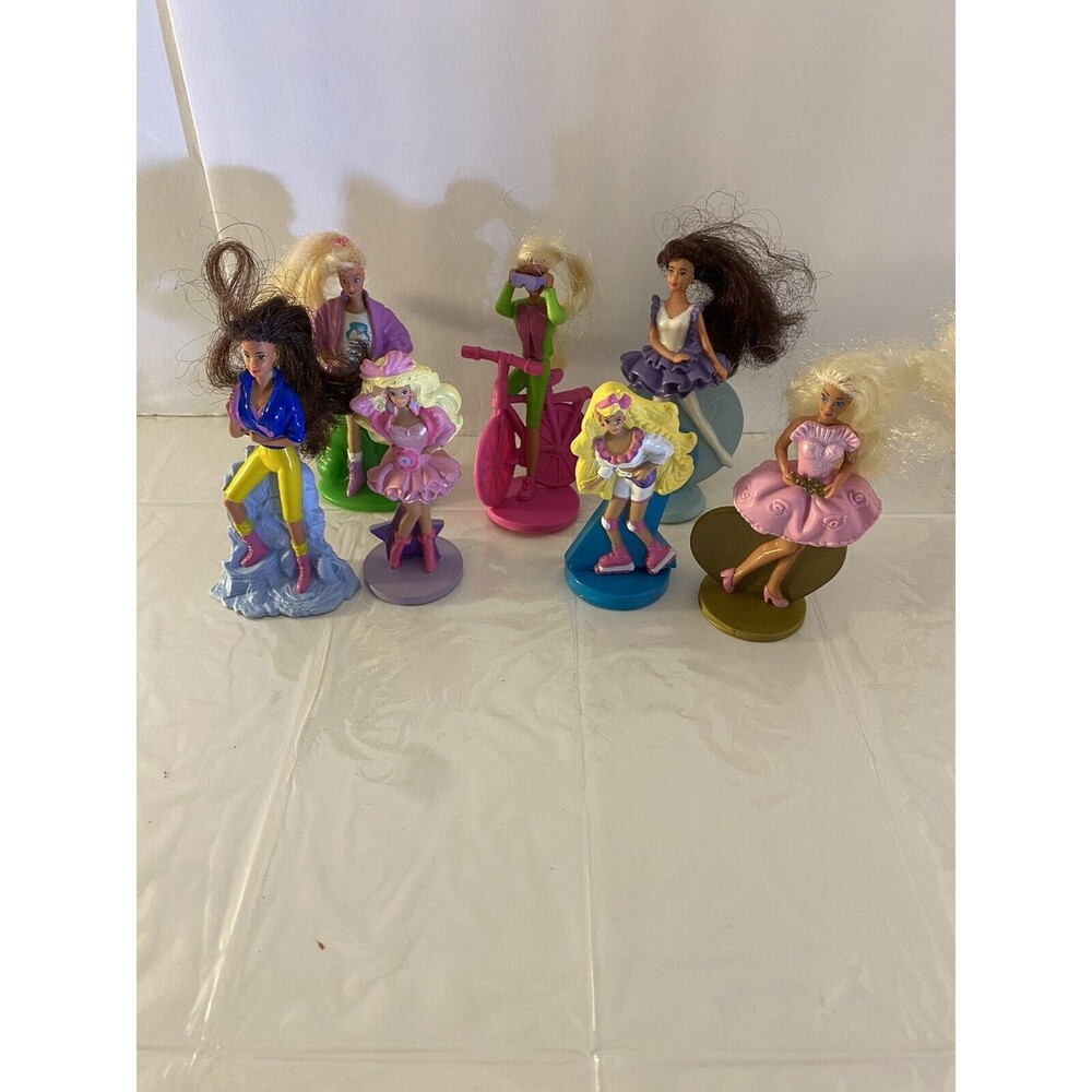 1990’s McDonald's Barbie Toys lots of 7/cake toppers